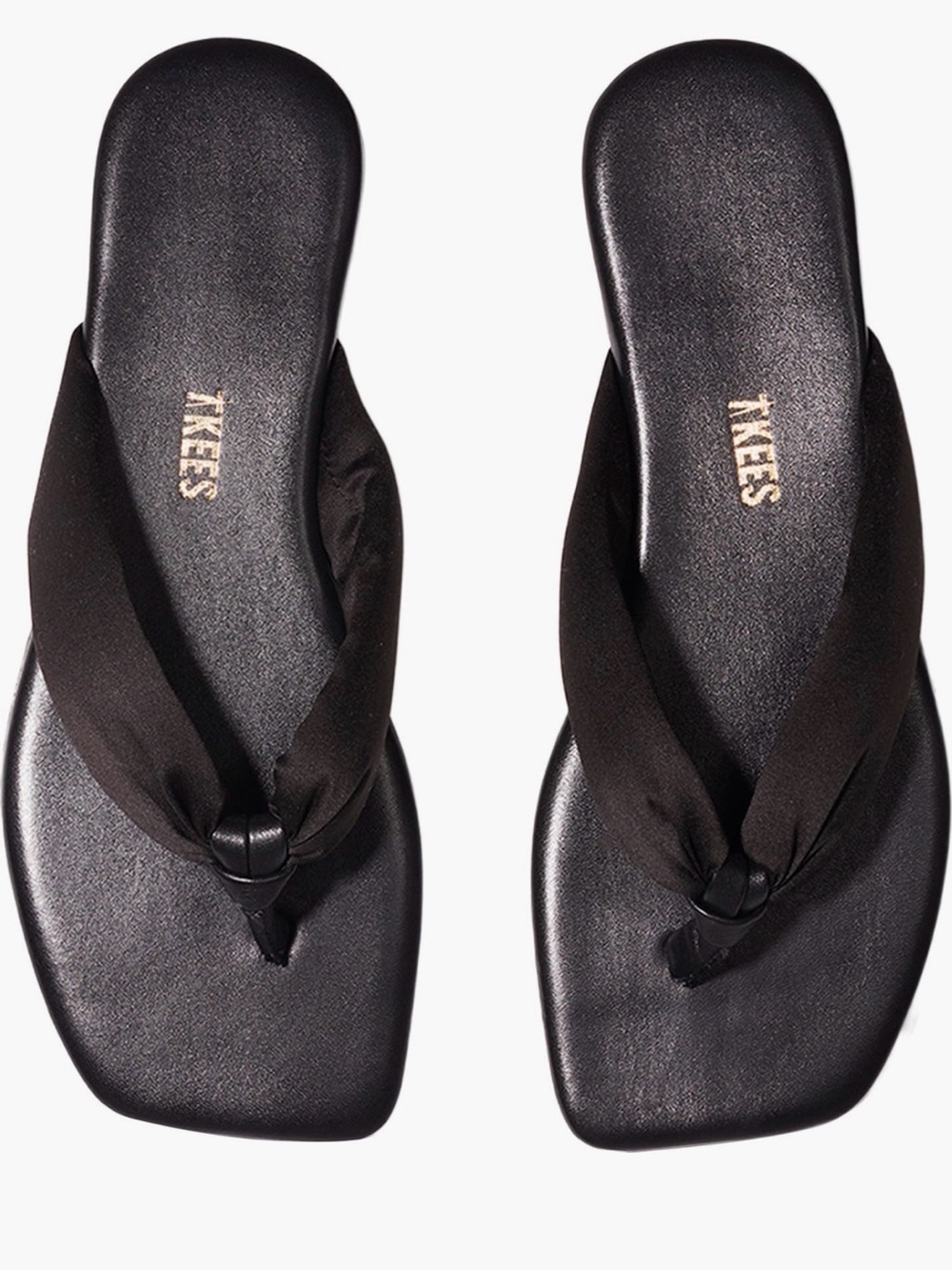 TKEES Lennon Flip Flops in Sable Black New Size 8